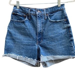 Madewell Balloon High Rise Denim Shorts 27